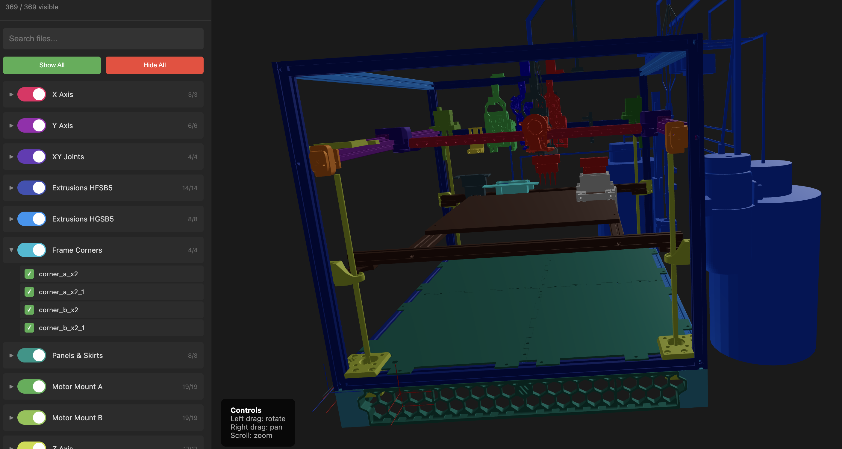Toolchanger 3D model viewer